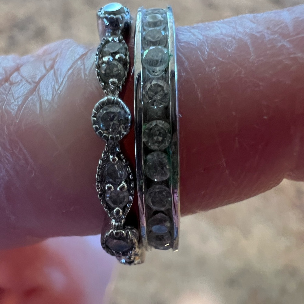 Elegant Silver Vintage Patterned Rings
